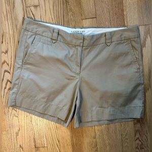 Lands End Canvas 1963 chino Tan Short in Size 14